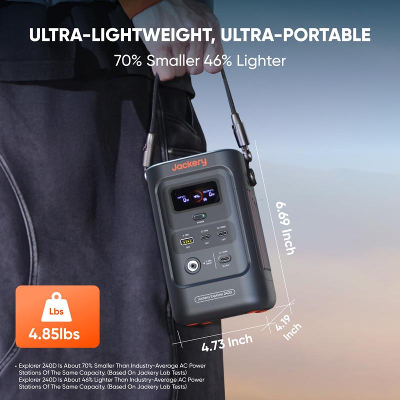 Power Bank Jackery Explorer 240D 80.000mAh 200W - Carregador